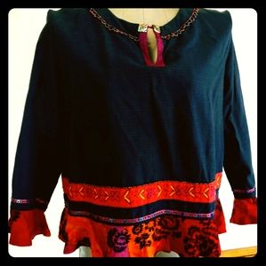 NWT Faith by Celia Forrester Top Multicoloured